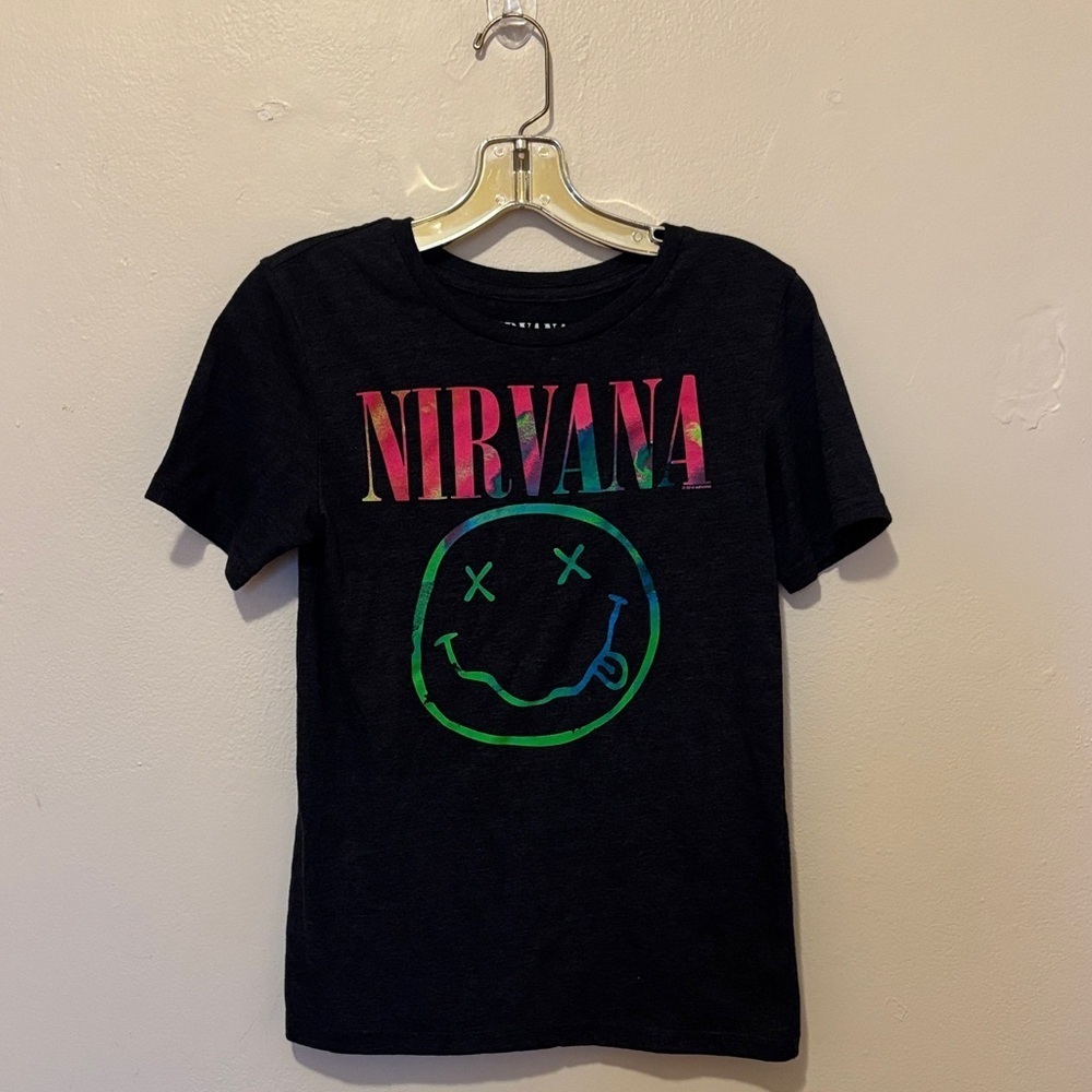 NIRVANA Kids Tee with Multicolor Logo